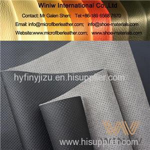Best Quality Perforated Leather Fabric Faux Leather PU Microfiber