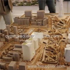 Small Size Balsa Wood Maquette Model For Architectural Design Institute Project Diplay
