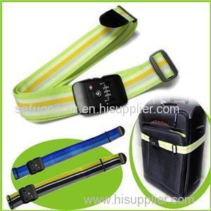 Nylon Durable Rainbow Luggage Strap With Combination Lock