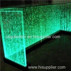 Contemporary Customized Color-changing LED Water Fountain Indoor Bubble Feature
