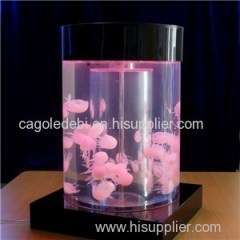 Household Decoration Tabletop Jellyfish Tank Aquarium Deco For Home Office Ceremnoy Bar Resturant Holiday Show