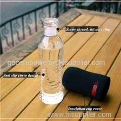 2500ML Heat-resistant Glass Dringking Water Bottle With Portable Bag Creative Drinkware Water Travel Kettle