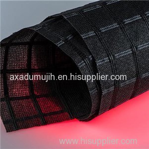 PET Geogrid And Nonwoven Geotextile Coating With Bituminous Of Asphalt Reinforcement Grid For Pavement