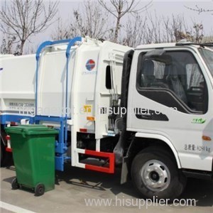 Dongfeng Chassis Airconditional Diesel Euro 5 New Garbage Bin With Push Pedal Side Loader Garbage Tuck