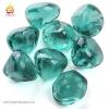 1-Inch Caribbean Blue Luster Zircon Fire Glass Fire Diamonds For Fire Pit And Fireplace