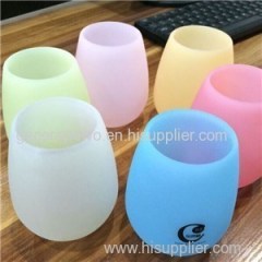 Silicone Wine Glasses 12oz The Unbreakable Wine Walker Flexible Plastic Stemless Cups Shatterproof & Reusable