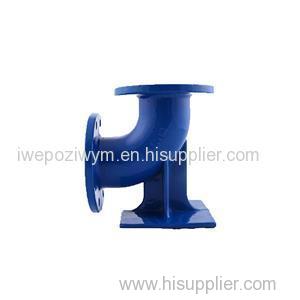 Ductile Cast Iron Double Flange 90 Degree Duck Foot Bend