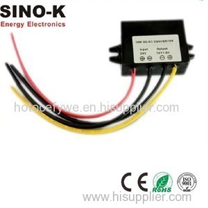 Waterproof DC-DC 24V To 12V 1.8A 21.6W IP68 Buck Power Converter For Car Power Supply
