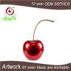 Attractive Red Resin Single Cherry Sculpture For Home Ornament