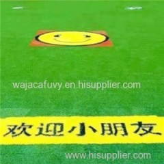 Non Toxic Artificial Pattern Grass Putting Green For Kids Playground