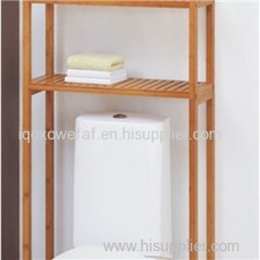 Bamboo Space Saver & Standing Towel Shelves Over The Toilet Etagere