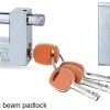 Square Padlock Horizontal|transverse Beam Brass Padlock With Vane Key