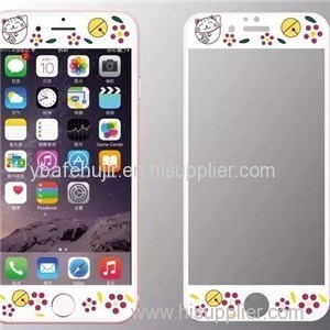 New iPhone6S Carbon Fiber Surface Relief Cartoon Glass Membrane iPhone 6plus Full Screen 3D Surface