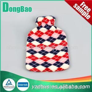 Hot Water Bottle With Plush Cover Printed
