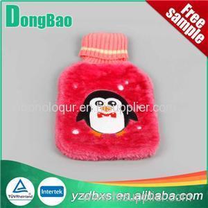 Rubber Hot Water Bottle Plush Cover With Animal