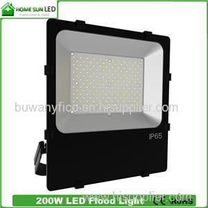 Best Outdoor LED Flood Light Fixtures SMD3030 200W Slim Aluminium Black Body IP65 Waterproof Landscape Bulb
