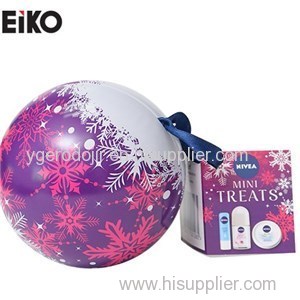 Round Christmas Tin Ball For Gift And Promotional Products
