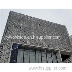 PVDF Coated Exterior Aluminum Metal Curtain Wall Facade