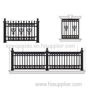 Black Color Cast Aluminum Privacy Gaden Fence