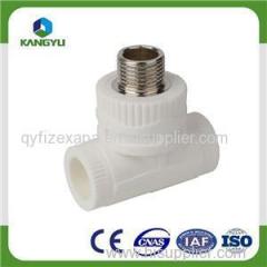 Hot & Cold Water System PPR Pipes & Fittings PPR Male Thread Tee & Plastic Tee