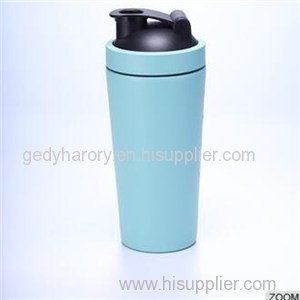750ML BPA Free Single Wall Metal Stainless Steel 304 Outdoor Sport Fitness Protein Powder Shaker