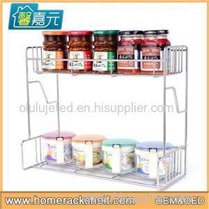 Stainless Steel 3 Layers Spice Rack Innovative Muti-function Hanging Spice Storage Rack