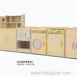 Hot China Product Kids Multi Function Kitchen Toy Combination Furniture Set For Kindergarten And Preschool Use