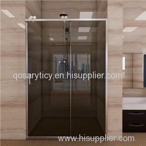 304 Stainless Steel Semi-framed Sliding Shower Doorwith Tempered Glass