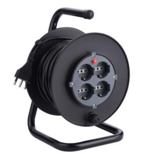 CE 30M cable reel double Italy socket outside cord reel