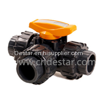 3-way true union ball valve