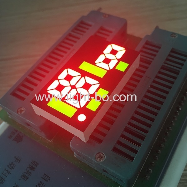 display a led a 7 segmenti con anodo comune super rosso / super verde dal design personalizzato per elettrodomestici