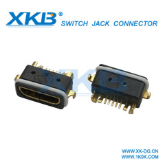 IP68 waterproof type Microusb connector