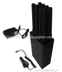 8 Bands Handheld Mobile Signal Jammer