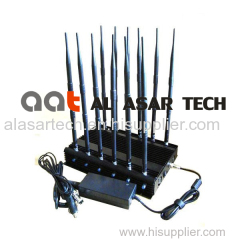 12 Band Power Adjustable Mobile signal Jammer