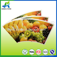 Printed pe coated paper for juice paper cup