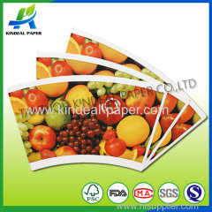 Printed pe coated paper for juice paper cup