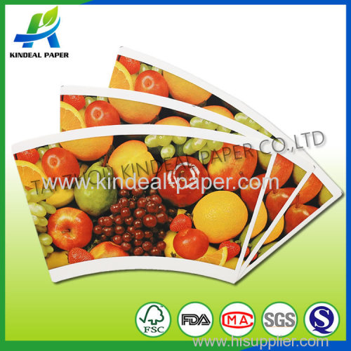 Printed pe coated paper for juice paper cup