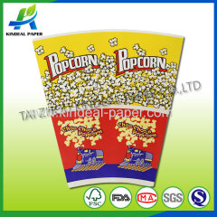 Printed and cutted popcorn blanks