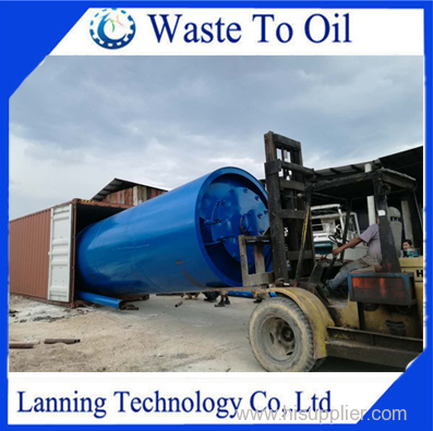 SGS certificate Use Tyre/Rubber/PP,PE plastic Pyrolysis Plant to fuel oil