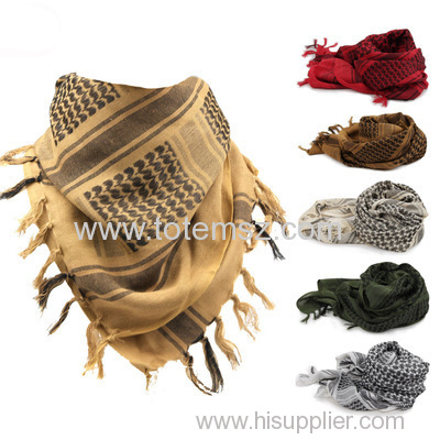 Arab Hijab Shemagh Thickened Scarf Military Bandanas