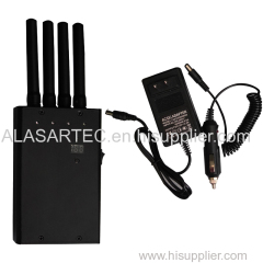 4 Bands LED power Display Handheld Mobile Signal Jammer