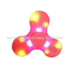 Upgrade Mini Bluetooth Speaker Musical Triangle Fidget Spinner LED Light EDC Focus Finger Gyro Toy Assorted Color