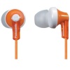 Wholesale Panasonic RP-HJE120 In-Ear Earbud Ergo-Fit Canal Wired Lightweight Headphones Orange