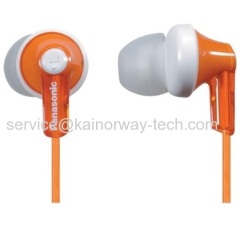 Panasonic Orange RPHJE120 Ergo Fit Ear Canal Noise Isolating In The Ear Stereo Ear-Buds Headphones