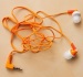 Panasonic Orange RPHJE120 Ergo Fit Ear Canal Noise Isolating In The Ear Stereo Ear-Buds Headphones