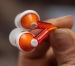 Panasonic Orange RPHJE120 Ergo Fit Ear Canal Noise Isolating In The Ear Stereo Ear-Buds Headphones