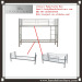 adult metal bunk bed frame