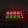 Custom Super red & Super Green 8 digit 7mm(0.28&quot;) 7 segment led display for Temperature Humidity Indicator