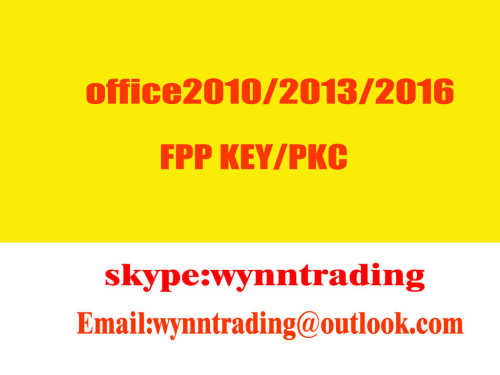 wholesale Microsoft Office 2010/2013/2016 Home & Business/ Home & Student FPP Key Codes 100% activate never block