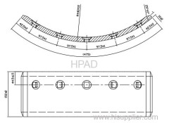 Caterpillar grader end bit bolt-on